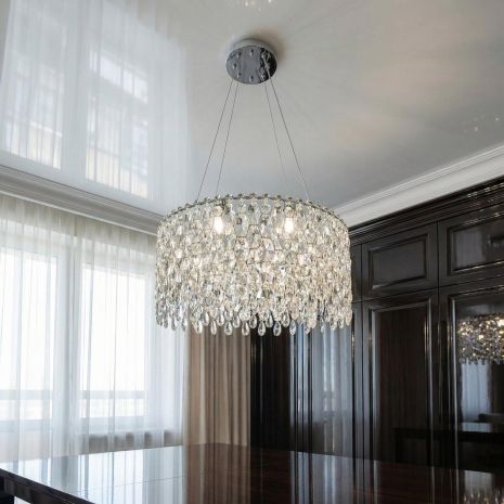 Люстра над столом Diasha цоколь E14 ламп 8 шт. колір Хром P7017/D500HR