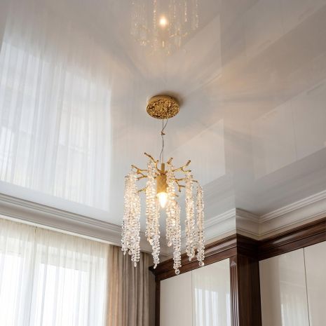 Люстра для кухні Diasha цоколь E14 ламп 1 шт. колір Золото P8078/D200G