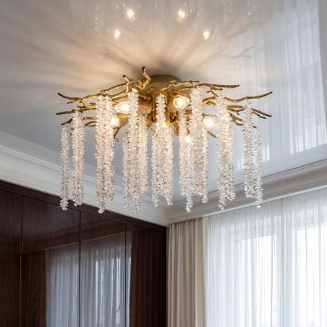 Дизайнерська люстра гілка Diasha цоколь E14 ламп 7 шт. колір Бронзовий P8070/D600BR