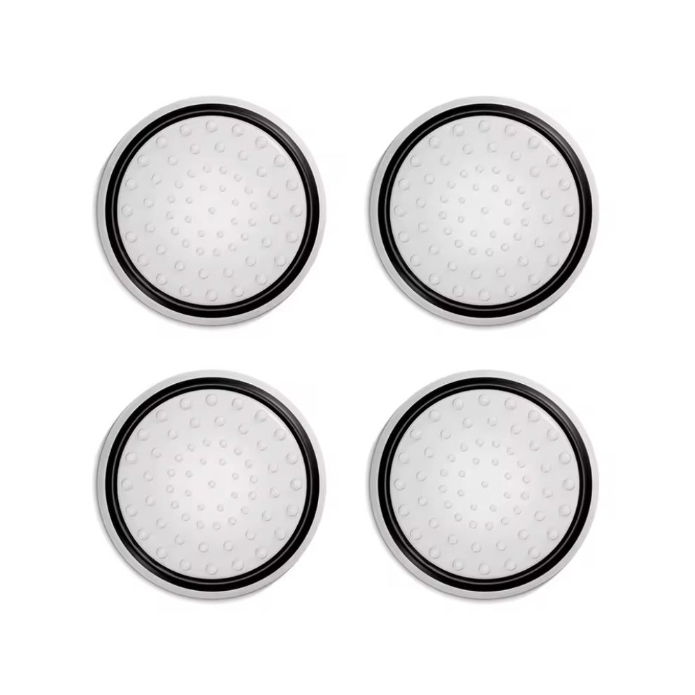 Накладки силиконовые на аналоговые стики для джойстика Xbox/PS4/PS5 с светонакопителем 4шт. (LHT01) White-black Накладки силиконовые на аналоговые стики для джойстика Xbox/PS4/PS5 с светонакопителем 4шт. (LHT01) White-black