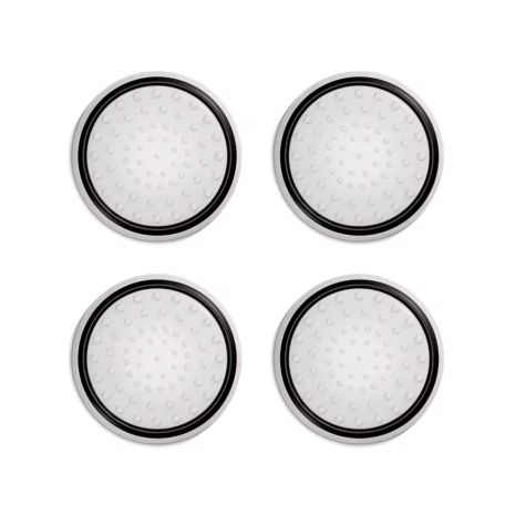 Накладки силіконові на аналогові стики для джойстика Xbox/PS4/PS5 зі світлонакопичувачем 4шт. (LHT01) White-black