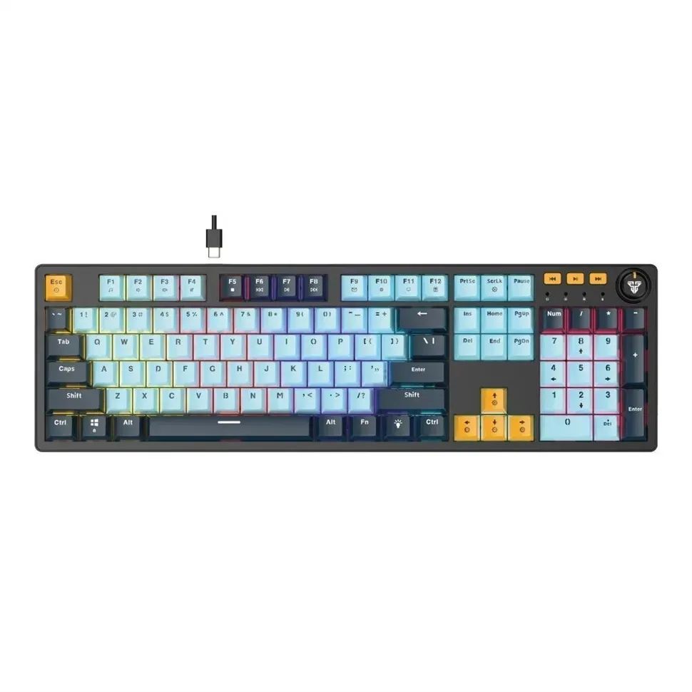 Клавиатура Игровая Fantech ATOM107S MK893S MIZU Blue Switch Blue Клавиатура Игровая Fantech ATOM107S MK893S MIZU Blue Switch Blue