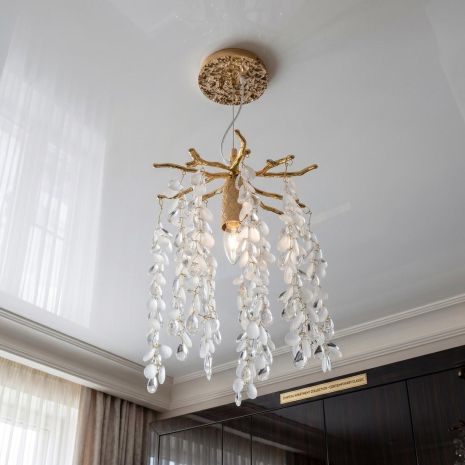 Декоративний підвісний світильник Diasha цоколь ламп 1 шт колір Золото P8068/D200G