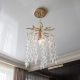 Декоративный подвесной светильник Diasha цоколь E14 ламп 1 шт цвет Золото P8068/D200G