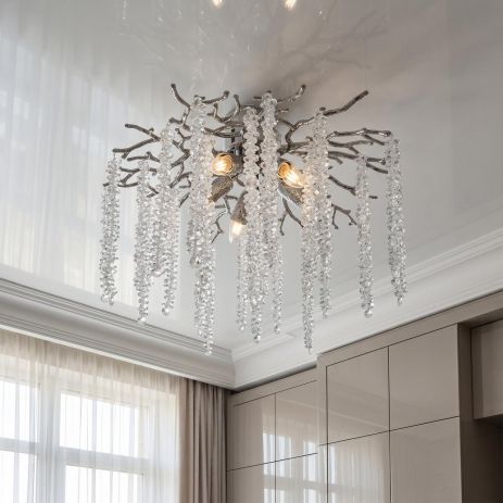 Светильник форма ветка Diasha цоколь E14 ламп 5 шт цвет Хром P8070/D500HR