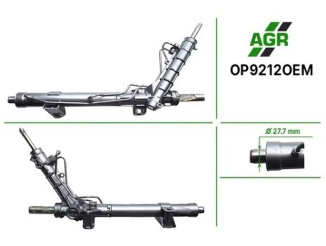 Рульова рейка з ГПК, нова, оригінальна, NISSAN Primastar 2002-, OPEL Vivaro 2001-, RENAULT…, AGR (OP9212OEM)