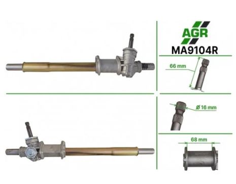 Рульова рейка без ПК, нова, C-HR 2016-, AGR (TY9146)
