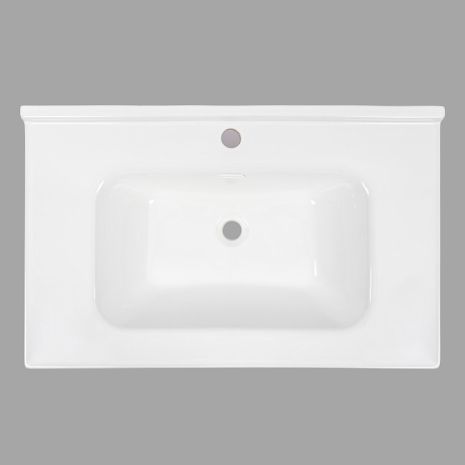 Умывальник врезной (мебельный) 800*500*110 VALESO 1170-80 (фаянс, без донного клапана)