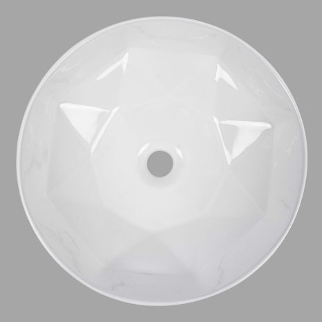 Умывальник накладной 400*400*145 VALESO A460B (фаянс, без донного клапана)