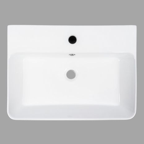 Умывальник накладной 555*410*140 VALESO A743 (фаянс, без донного клапана)