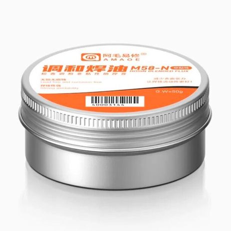 Флюс-паста Amaoe M58-N / на основе канифоли высокой очистки 50 гр.