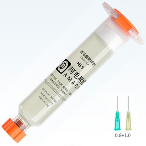 Флюс паста для пайки Amaoe M53-10CC улучшенная версия, прозрачная (20 g)