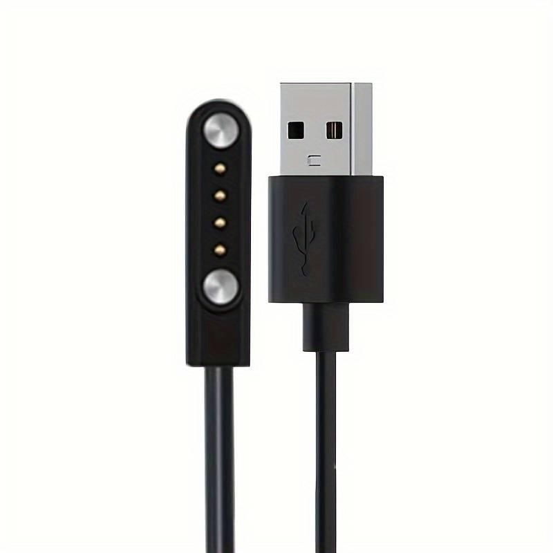 USB кабель для смарт годинника універсальний магнітний 4 pin (9 - 15.5 mm) чорний USB кабель для смарт годинника універсальний магнітний 4 pin (9 - 15.5 mm) чорний