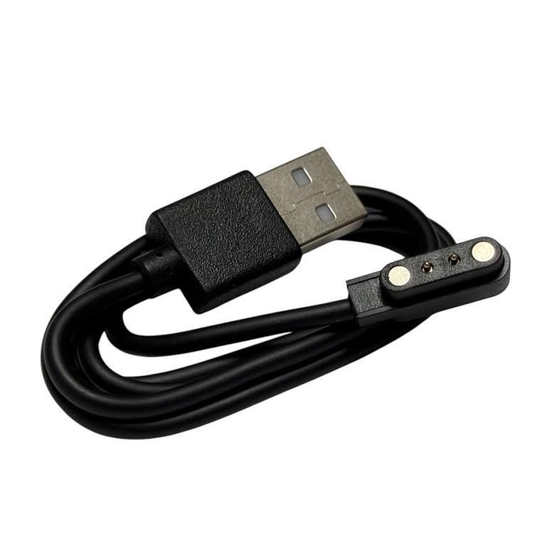 USB кабель для смарт годинника універсальний магнітний 2 pin (3.5 x 11 mm) чорний USB кабель для смарт годинника універсальний магнітний 2 pin (3.5 x 11 mm) чорний