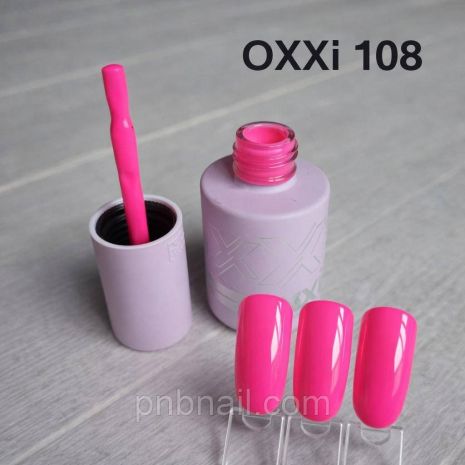 Гель-лак OXXI Professional №108 яскравий рожевий, 10 мл