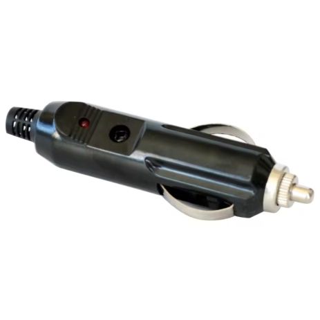 Штекер автомобильного прикуривателя с предохранителем 12-24V/20A/240W (90*20mm) без провода Black