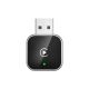 Адаптер бездротовий 2в1 для Apple Carplay/Android Auto USB/WIFI 5GHz/Bluetooth 5.0 (C002KG) Black-grey