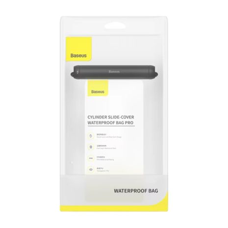 Водонепроникний чохол Baseus Cylinder Slide-cover Waterproof Bag Pro Case max 7.2" (FMYT000001) IPX8 TPU+ABS Black