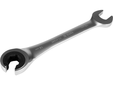 Ключ рожково-накидный с трещаткой М18 YATO YT-01340