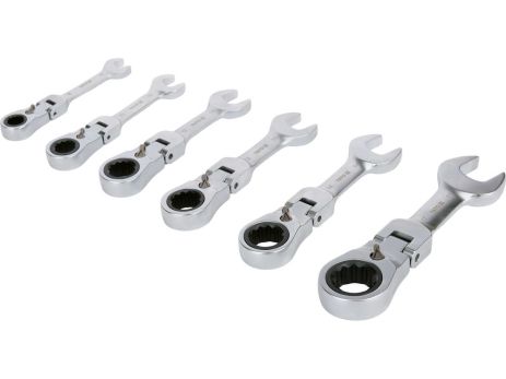 Ключи рожково-накидные, короткие с трещаткой на шарнире. YATO YT-16977