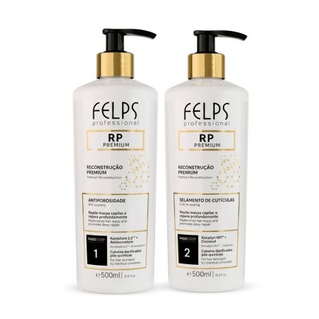 Набір Felps Tratamento Capilar Premium RP для холодної реконструкції волосся, 2х200 г (розлив)