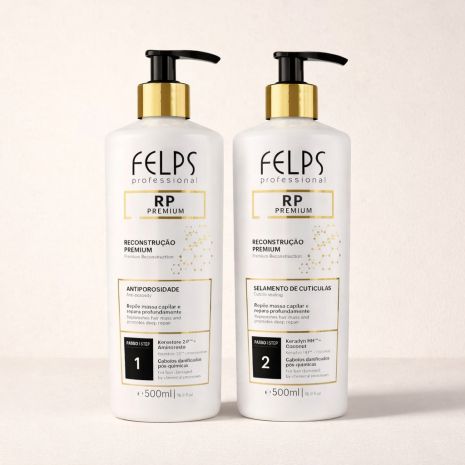 Набір Felps Tratamento Capilar Premium RP для холодної реконструкції волосся, 2х50 мл
