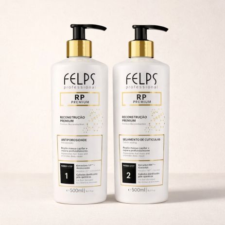 Набор Felps Tratamento Capilar Premium RP для холодной реконструкции волос, 2х50 мл