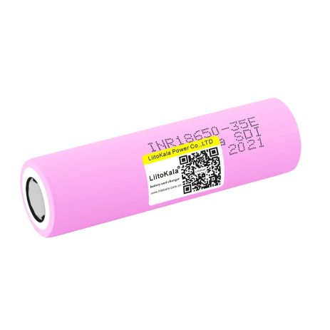 Акумулятор LiitoKala 35E 3500mAh (3.7V 25А) INR 18650 високострумовий, Purple