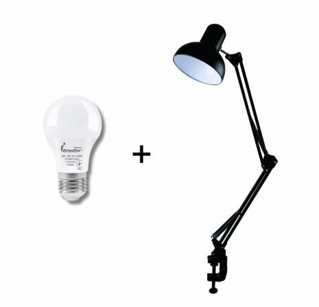 Настільна лампа VALESO SM-800, метал, чорний, E27, 60W