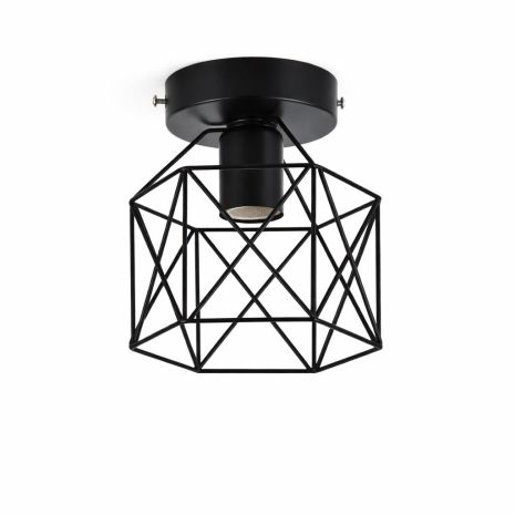 Стельова люстра VALESO CD050-1, 1 плафон, метал, чорний, E27, 60W