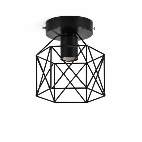 Стельова люстра VALESO CD050-1, 1 плафон, метал, чорний, E27, 60W