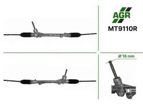 Рулевая рейка без УР, восст., OUTLANDER 2018- диаметр штока 18 мм, AGR (MT9110R)