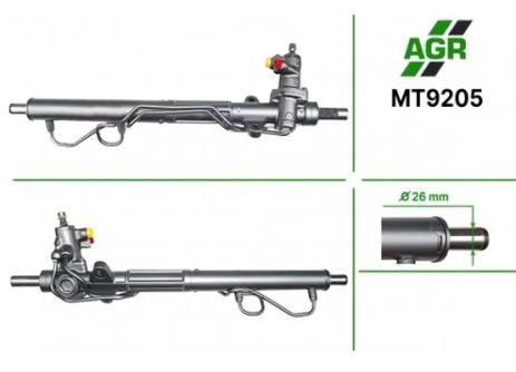 Рулевая рейка с ГУР, новая, MITSUBISHI GALANT V (E5_A, E7_A, E8_A) 92-96, AGR (MT9205)