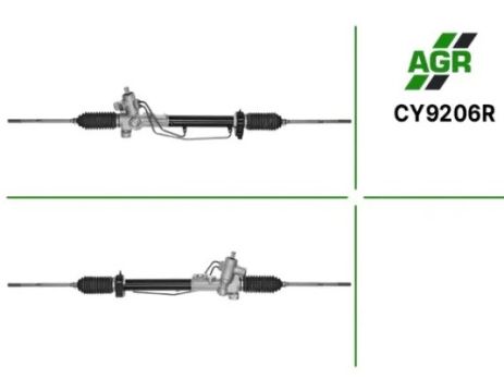 Рулевая рейка с ГУР, CHERY Amulet 2004-, CHERY Karry A18 2007-, CHERY A13 2010-, ZAZ For, AGR (CY9206R)