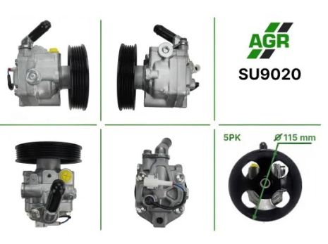 Насос ГУР с механическим приводом, новый, Subaru Legasy 2007-2016, AGR (SU9020)