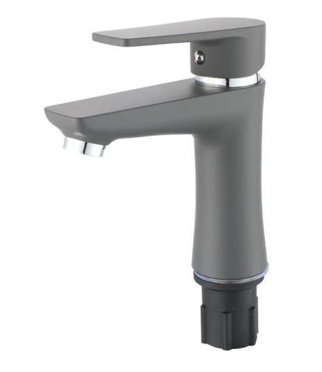 Смеситель для умывальника из термопластика P-mix Oscar-001 Graphite
