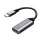 Адаптер QGeeM Type-C Male to HDMI Female (Thunderbolt 3/4) 4K 30Hz 0.15m, metal grey