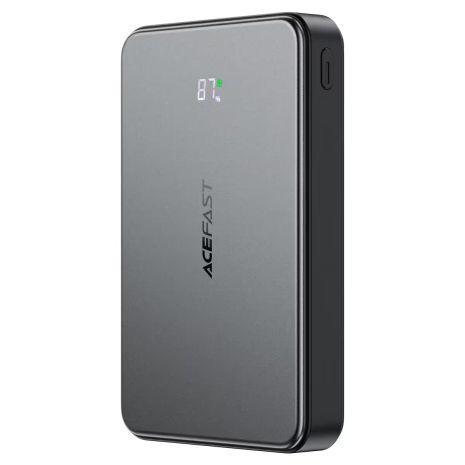 Повербанк Acefast M31 magnetic fast charging power bank with cable 10000mAh | 1USB/2Type-C, 22.5W/3A, PD/QC| black