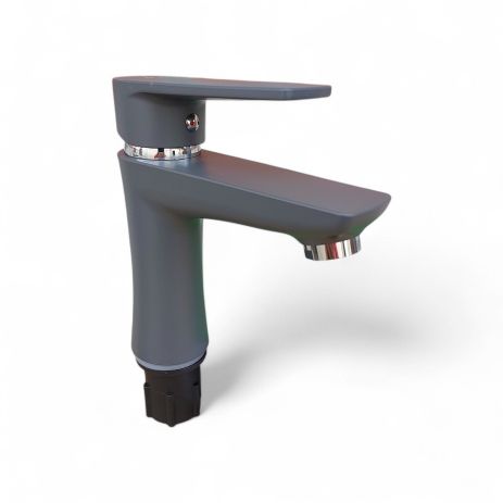 Смеситель для умывальника из термопластика P-mix Oscar-001 Graphite