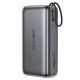Повербанк ACEFAST M34 PD fast charging power bank with telescopic cable 20000mAh |1Type-C, 35W/3A, PD/QC| grey