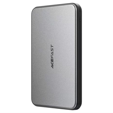 Повербанк Acefast M30 PD magnetic fast charging power bank with cable 5000mAh | 2Type-C, 20W/3A, PD/QC | black
