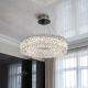Хрустальная люстра подвес Diasha 55W до 12 м² цвет Хром 8693-600CH
