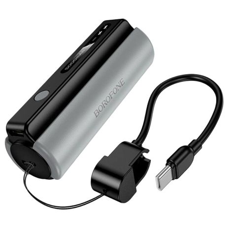Повербанк BOROFONE BJ87 Star Power Bank з flashlight і cable 5000mAh | 1Type-C, 2A | black