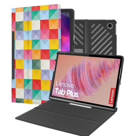 Чохол Stand AirCase Lenovo Tab Plus 11.5 TB351 HardPrinted з малюнком Мозаїка