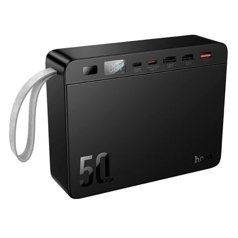 Повербанк HOCO J166 Carretera Power Bank PD 50000mAh | 3USB/2Type-C, 22.5W/3A, PD/QC | black