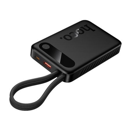 Повербанк HOCO J171 Edge PD fully compatible power bank with two cables 10000mAh |1USB/1Type-C, 22.5W/3A, black