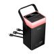 Повербанк HOCO DB103A 65W fully compatible power bank with built-in cable and camping light 60000mAh | 2USB black