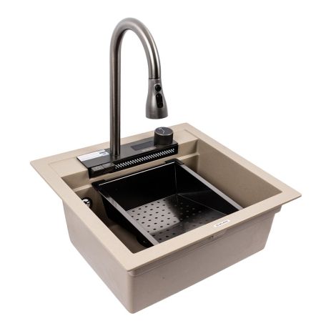 Гранітна мийка VALESO VIVA 5149 матова Титан