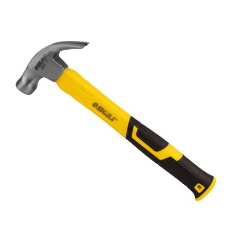 Молоток-цвяходер 225г фібергласова рукоятка (магніт) SIGMA 4315021