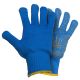 Трикотажні рукавички сині з точковим ПВХ покриттям р10 Тризуб (SIGMA 9442621)